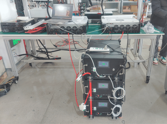 Rakour Energy | LiFePO4 Battery & Energy Storage System Manufacturer — HV & LV Series Intelligent battery management system BMS display panel on 51.2V LiFePO4 rack battery module