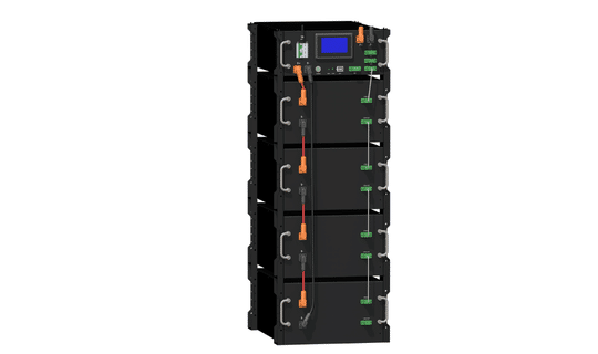 Rakour 51.2V 200Ah-HV battery energy storage system with 4 parallel sets connected to a high voltage solar inverter for scalable residential and C&I energy storage