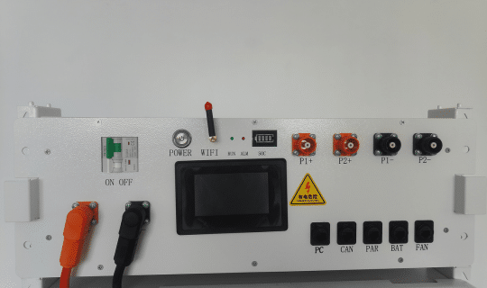 Rakour LiFePO4 battery energy storage system communication ports showing CAN, RS485, RS232 and WiFi connectivity for seamless integration with solar inverters and energy management systems