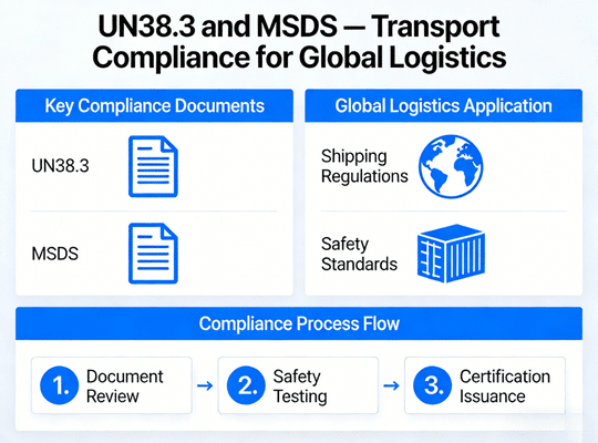 RAKOUR wholesale battery UN38.3 and MSDS transport compliance certificates for global air sea and road shipment of LiFePO4 battery packs