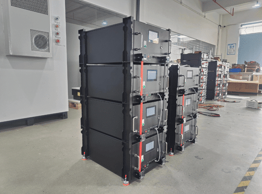 Rakour Energy | LiFePO4 Battery & Energy Storage System Manufacturer — HV & LV Series Stackable 51.2V 200Ah LiFePO4 rack battery modules connected in parallel — up to 15 units